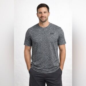 UNDER‎ ARMOUR HeatGear Tech Mens XL Gray Loose Fit Athletic Shirt